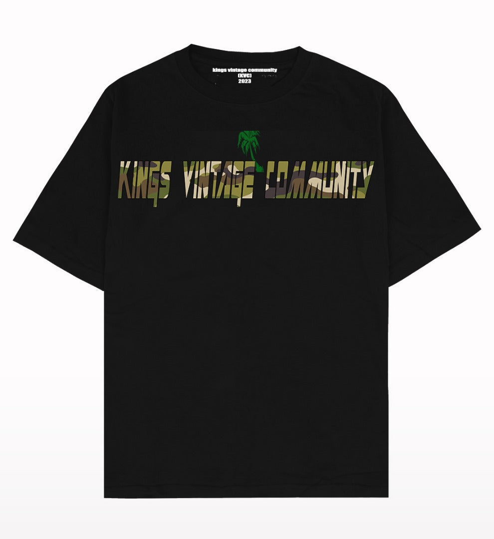 King's Vintge Army Black Top